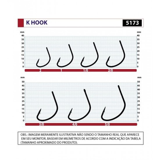 Anzol Owner K-Hook Nº2/0 – c/06 Anzol Owner K-Hook Nº2/0 – c/06