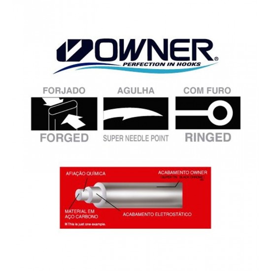 Anzol Owner K-Hook Nº2/0 – c/06 Anzol Owner K-Hook Nº2/0 – c/06
