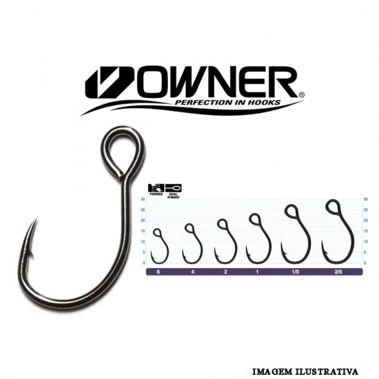 Anzol Owner Single Hook Nº 2 c/ 6