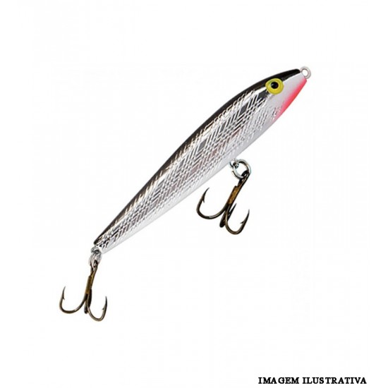 Isca Rebel T10 Jumpin Minnow Cor Silver/Black - 8,9cm - 9g