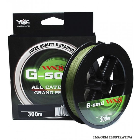 Linha YGK G-Soul WX8 - 45lb - 0,29mm c/300m Linha YGK G-Soul WX8 - 45lb - 0,29mm c/300m