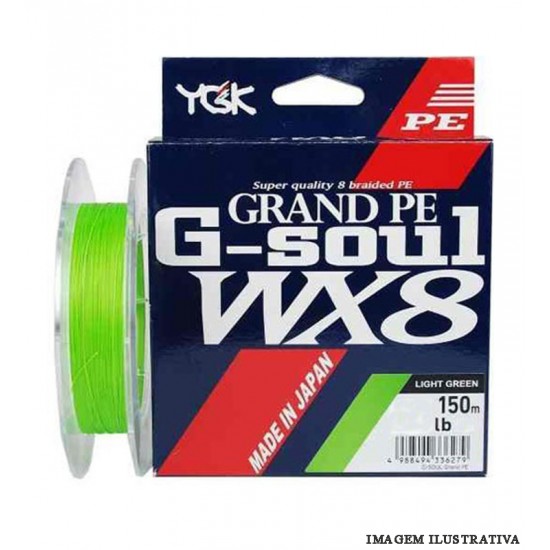 Linha YGK G-Soul WX8 - 65lb - 0,38mm c/150m