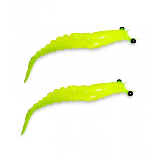 Camarão Maré Articulado 9cm 5g c/2un cor Verde Limão