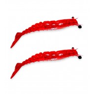 Camarão Maré Articulado 9cm 5g c/2un cor Vermelho