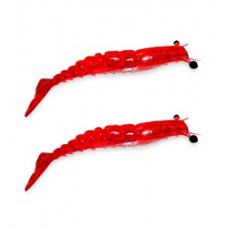 Camarão Maré Articulado 9cm 5g c/2un cor Vermelho