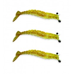 Camarão Maré Ninja Nano Articulado 5cm c/3un cor Chá