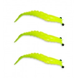 Camarão Maré Ninja Nano Articulado 5cm c/3un cor Verde Limão
