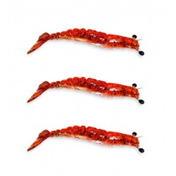 Camarão Maré Ninja Nano Articulado 5cm c/3un cor Mel