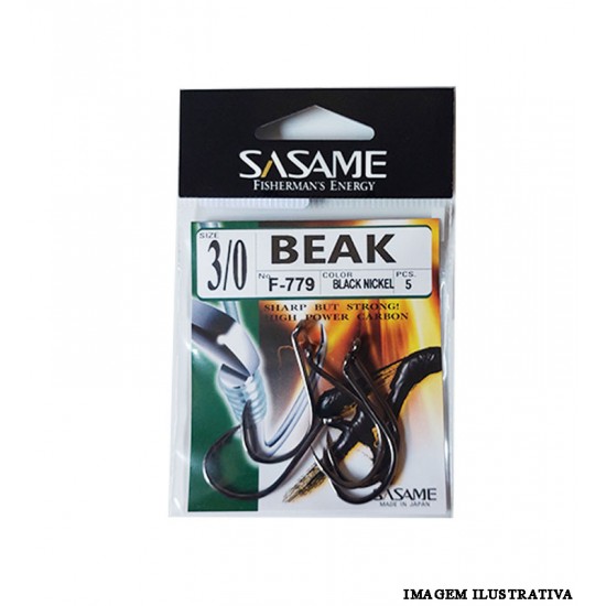 Anzol Sasame Beak F-779 Nº 3/0 - 5un